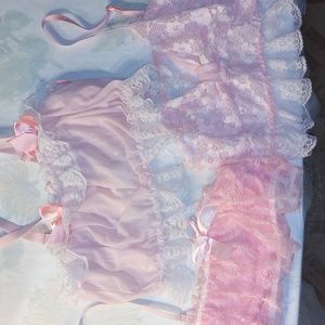 3 Lace Youth Bralettes, NWOT